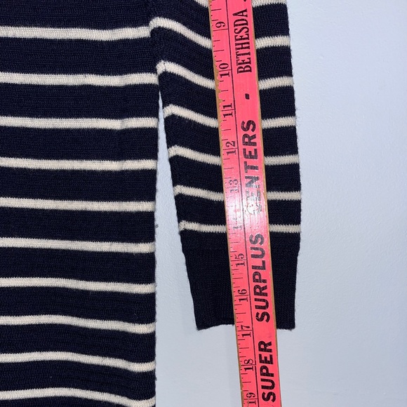 J. Crew Navy and Cream Merino Wool Sheath Dress - Picture 7 of 7